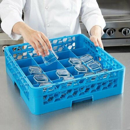 CARLISLE FOODSERVICE RC20-114 OptiClean 20-Compartment Tilted Cup Rack with One Extender 271RC201